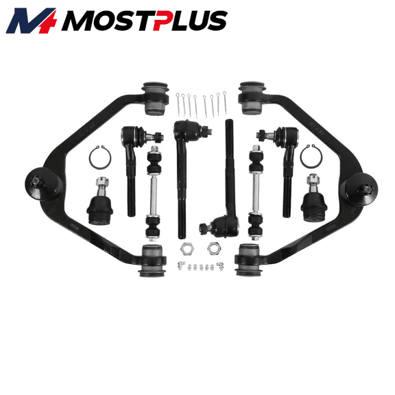 MOSTPLUS For 1997-2003 Ford F-150 Front Upper Control Arm Tie Rod Sway Bar 2WD RWD