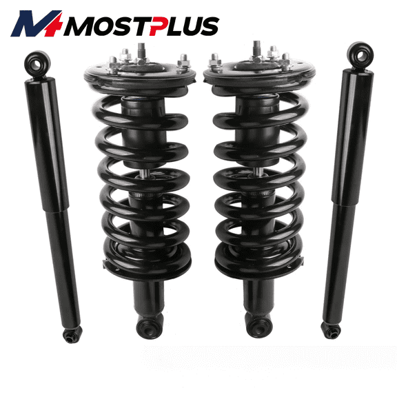 MOSTPLUS 4PCS Front & Rear Struts Shock for Nissan Titan 2005-2015 Nissan Titan 4WD 5.6L