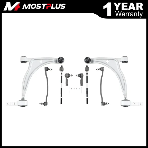 MOSTPLUS Front Control Arms Ball Joint Sway Bar End Link for 2002-06 Altima 04-08 Maxima