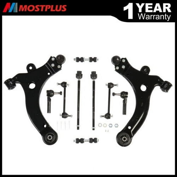MOSTPLUS Front Control Arms & Ball Joints Tie Rod Kit for Chevy Impala Buick Lacrosse