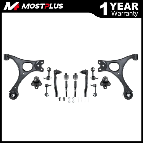 MOSTPLUS Front Lower Control Arms Ball Joints Sway Bar End Link for 2006-2011 Honda Civic