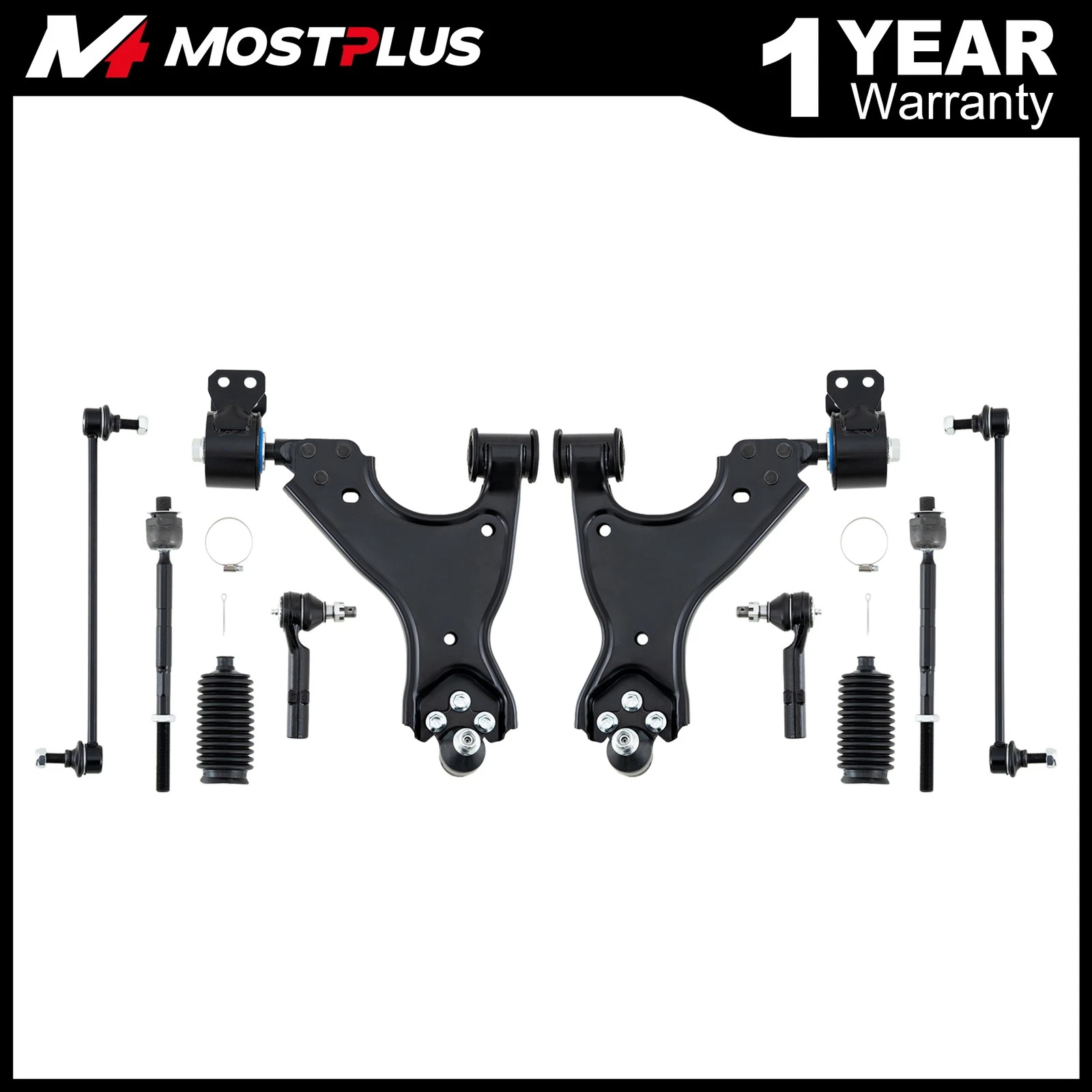 MOSTPLUS Front Lower Control Arms Ball Joints for 09-17 Chevy Traverse 07-16 GMC Acadia
