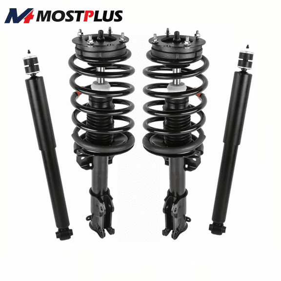 MOSTPLUS Front & Rear Complete Struts Shock Absorbers for 2005-2010 Ford Mustang Base GT