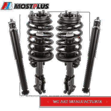MOSTPLUS Front & Rear Complete Struts Shock Absorbers for 2005-2010 Ford Mustang Base GT