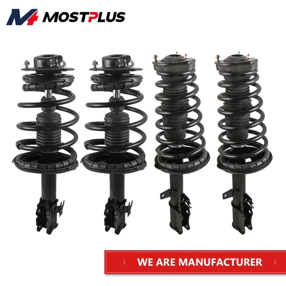 MOSTPLUS Front & Rear Set(4) Shock for 1992-1996 Toyota Camry 2.2L Complete Shock Struts W/ Spring