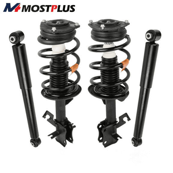 MOSTPLUS Set(4) Front & Rear Shock Absorbers Struts Assembly for 07-12 Nissan Sentra 2.0L