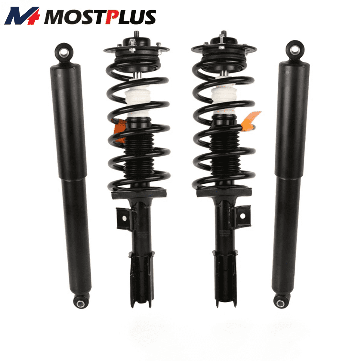 MOSTPLUS Front & Rear Shocks Struts Assembly for Chevy Equinox Saturn Vue Pontiac Torrent
