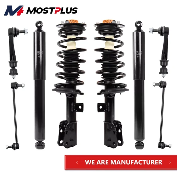 MOSTPLUS Front Rear Shock Struts & Sway Bar Links for 2010-2017 Chevy Equinox GMC Terrain