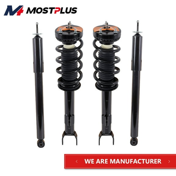 MOSTPLUS Front & Rear Shocks Struts Assembly for 12-19 Dodge Challenger 12-15 Charger RWD