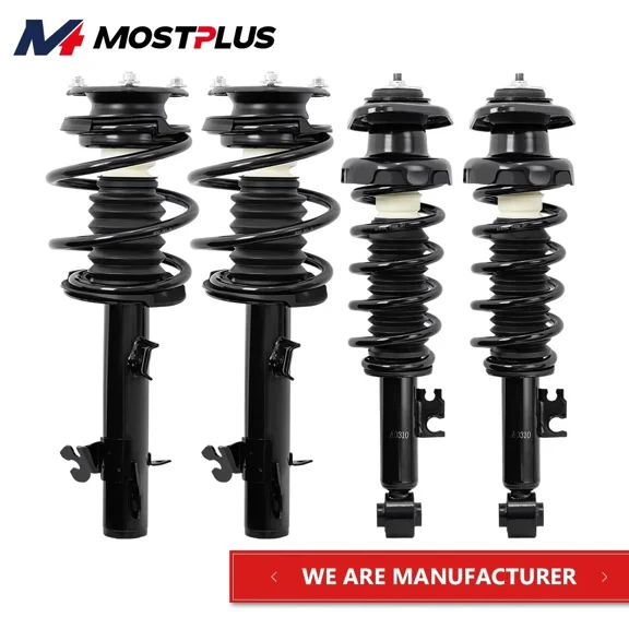 MOSTPLUS Front Rear Shocks Struts w/ Coil Spring Assembly for 2002-2008 Mini Cooper FWD
