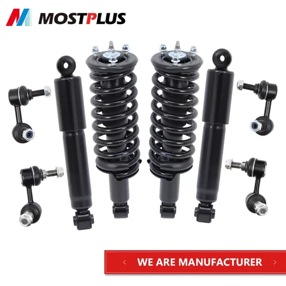 MOSTPLUS Front & Rear Strut Shock Absorber Sway Bar End Links for 2005-12 Nissan Pathfinder
