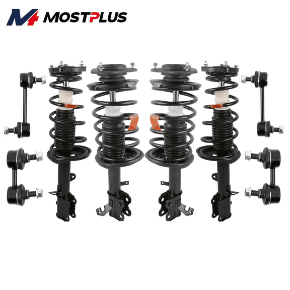 MOSTPLUS Front Rear Struts & Sway Bar Links for 1993-2002 Chevy Geo Prizm Toyota Corolla