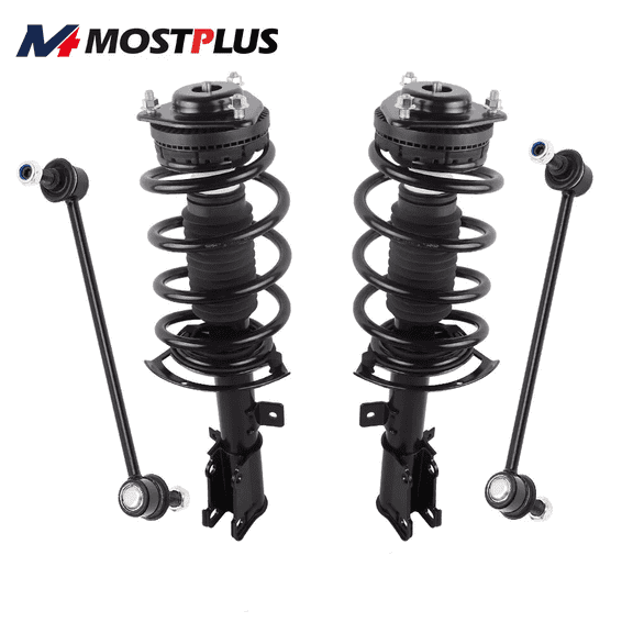 MOSTPLUS Front Shock Struts w/ Sway Bar Link for 11-14 Chrysler 200 08-14 Dodge Avenger