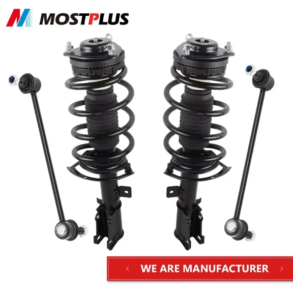 MOSTPLUS Front Shock Struts w/ Sway Bar Link for 11-14 Chrysler 200 08-14 Dodge Avenger