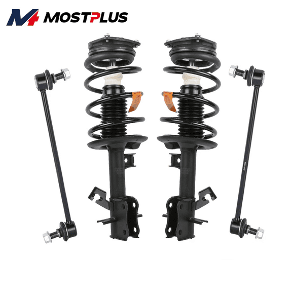 MOSTPLUS Front Strut Spring Assy & Sway Bar Link for 2007-2012 Nissan Sentra