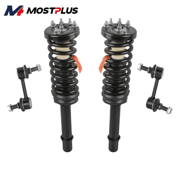 MOSTPLUS Front Struts Assembly w/ Sway Bar End Link for 2003-2007 Honda Accord 2.4L 3.0L