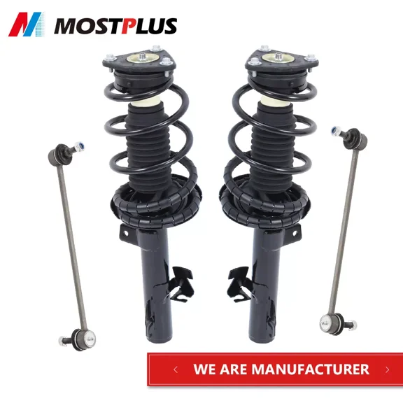 MOSTPLUS Front Struts Assembly w/ Sway Bar Link for 2004-2009 Mazda 3 2006-2010 Mazda 5