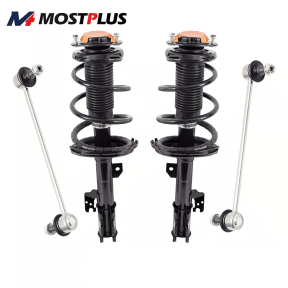 MOSTPLUS Front Struts w/Spring Sway Bar End Links for 2004-2006 Toyota Highlander Lexus RX330