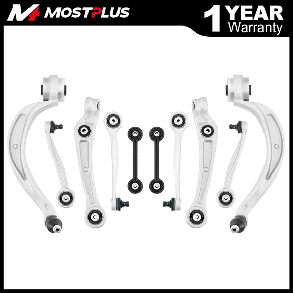 MOSTPLUS Front Upper Control Arms Ball Joints Stabilizer Links for 2009-10 Audi A4 Q5 S5