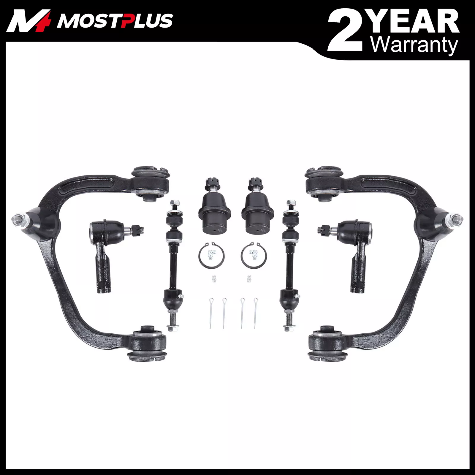 MOSTPLUS Front Upper Control Arms Ball Joints for 2005-2008 Ford F-150 Lincoln Mark LT