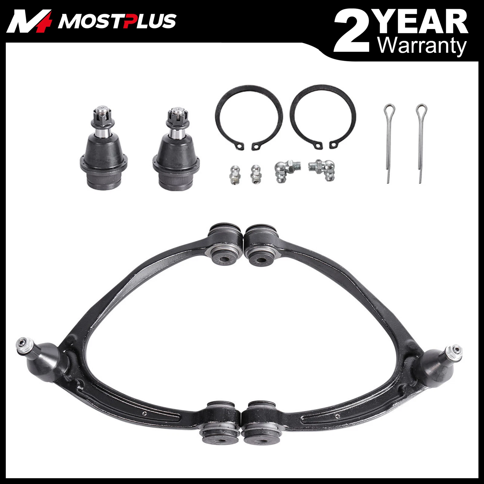 MOSTPLUS Front Upper Control Arms and Lower Ball Joints for Chevry Tahoe GMC Sierra Yukon
