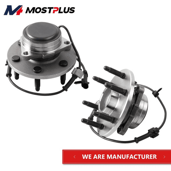 MOSTPLUS Kit(2) Front Wheel Hub Bearing Assembly for Chevy Tahoe GMC Sierra Yukon 2WD