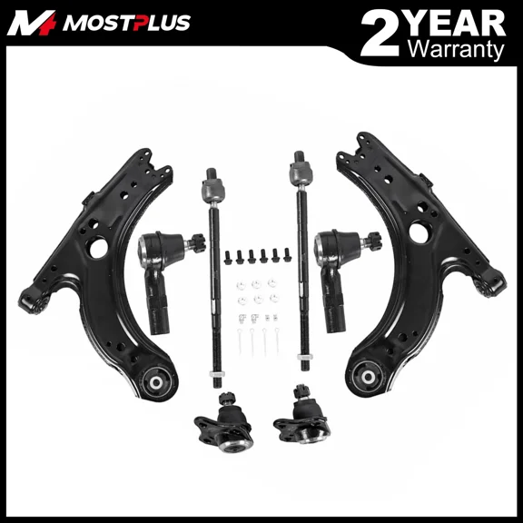 MOSTPLUS Left+Right Front Lower Control Arm and Ball Joints for 1999-2005 VW Beetle Jetta