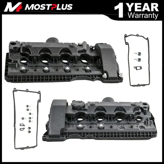 MOSTPLUS Left & Right Valve Cover & Gaskets 11127563474 for BMW 545i 550i 650i 745i 750i