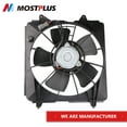 thumbnail image 1 of MOSTPLUS Left Side Radiator Cooling Fan Assembly for 2006-2011 Honda Civic DX EX 1.8L, 1 of 7