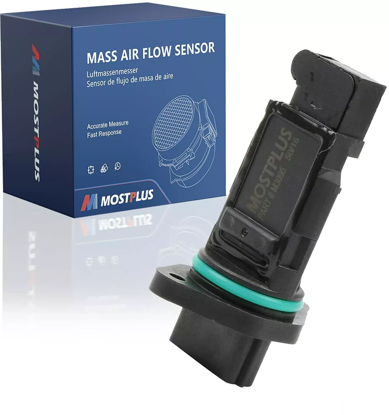 MOSTPLUS MAF Mass Air Flow Meter Sensor for 00-02 G20 & 00-01 I30 Maxima Sentra