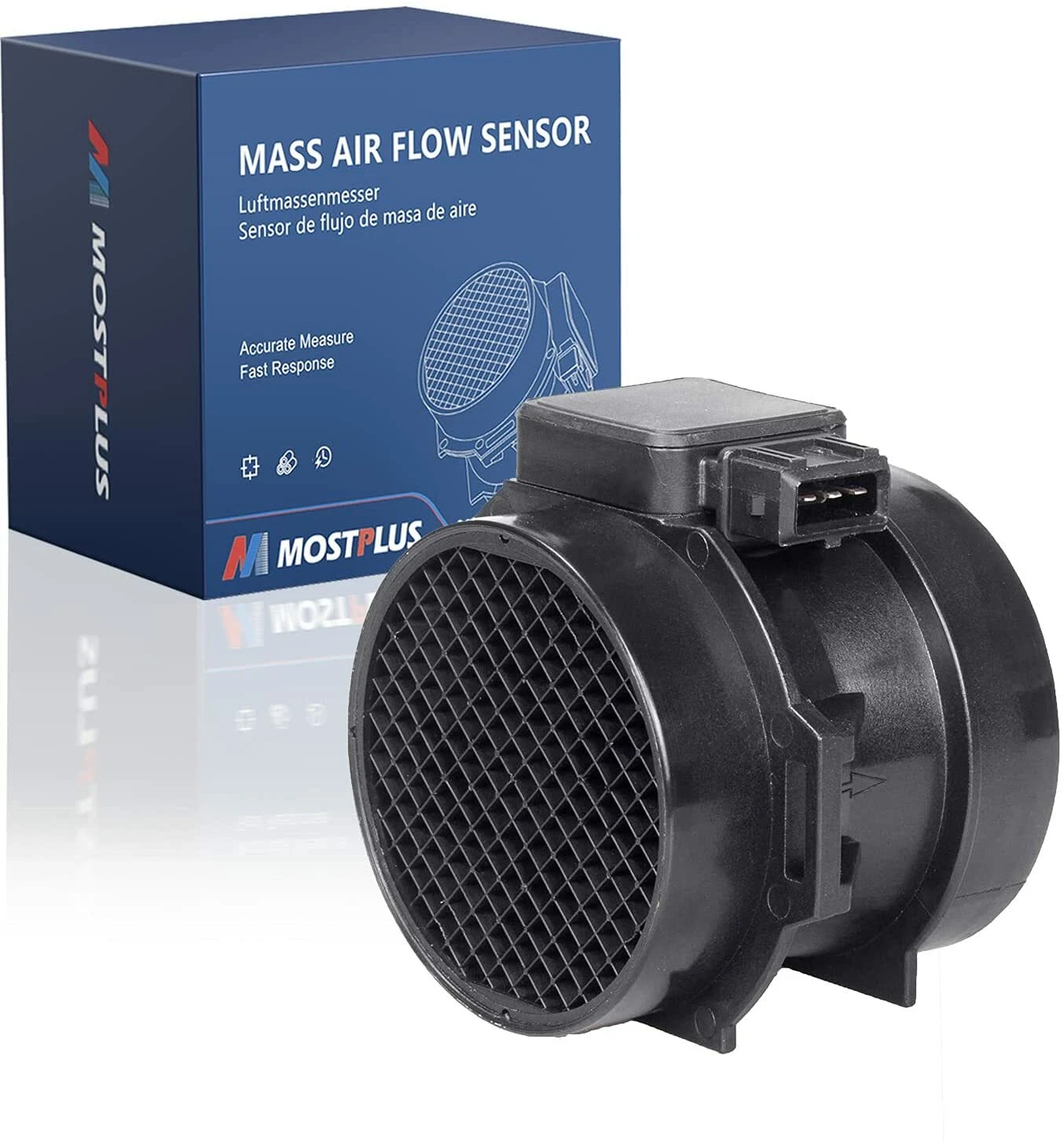 MOSTPLUS Mass Air Flow Sensor MAF for 2001 VOLVO S40 V40 1.9L and S80 2.8L 5WK96133