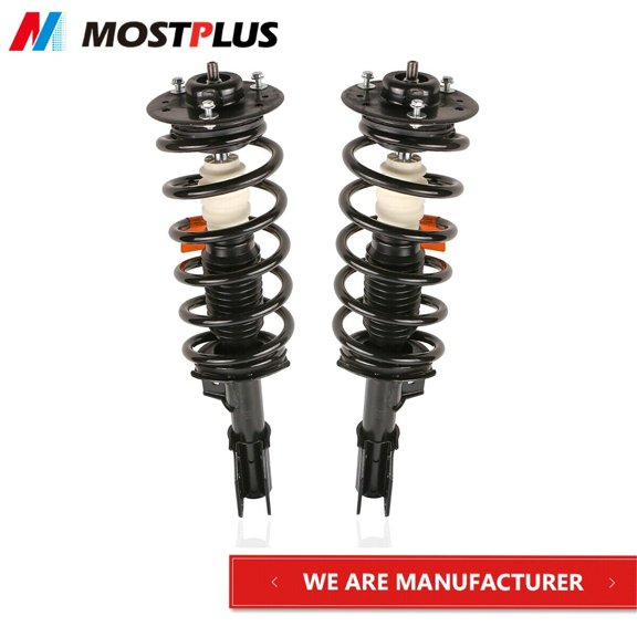 MOSTPLUS New Front Pair Shock Struts Assembly Automotive Specialty Parts, Black, 47 lbs, 2 Piece