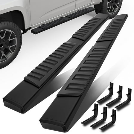 MOSTPLUS Pair 6" Running Board Nerf Step Bar for 15-22 Chevy Colorado GMC Canyon Extended Cab