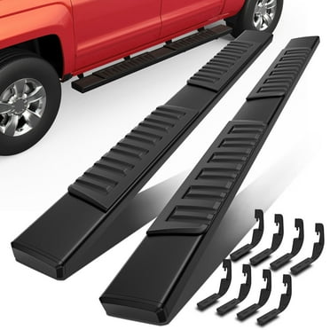 MOSTPLUS Pair 6" Running Board Side Step for 2007-2018 Chevy Silverado GMC Sierra Crew Cab
