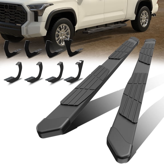 MOSTPLUS Pair 6" Running Boards Side Step Nerf Bars for 2022-2023 Toyota Tundra Crew Max Cab