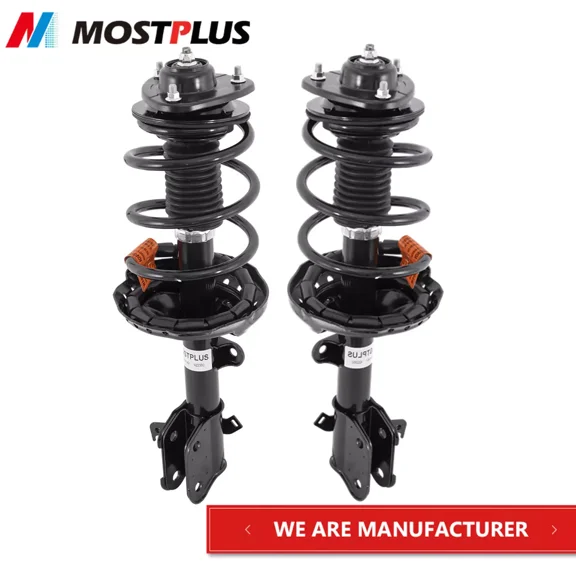 MOSTPLUS Pair Front Shock Struts w/ Coil Springs Assembly for 2005-2007 Honda Odyssey