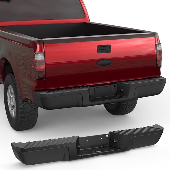 MOSTPLUS Rear Bumper for 2008-2016 Ford F-250 F-350 F-450 Super Duty W/o Park Sensor Hole