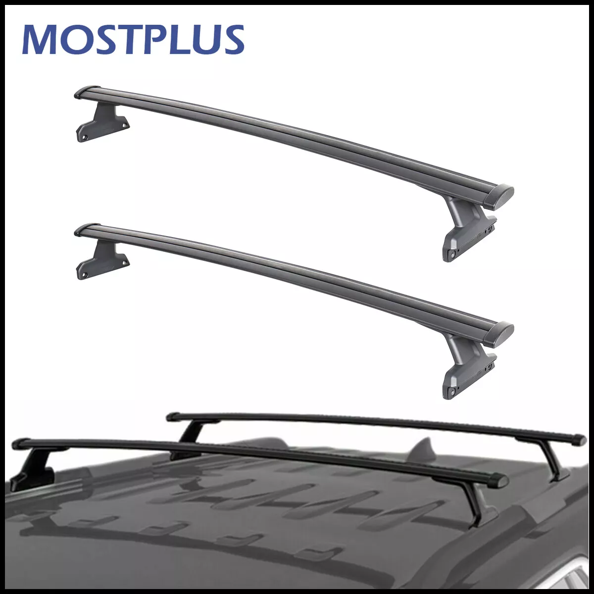 MOSTPLUS Roof Rack Cross Bar Rail Luggage Carrier for 2019-2020 ...