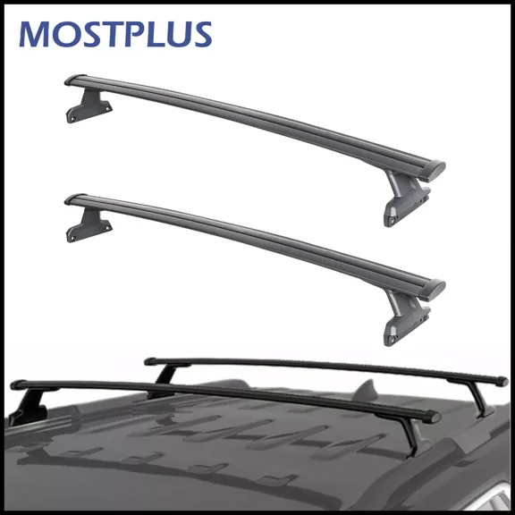 MOSTPLUS Roof Rack Cross Bar Rail Luggage Carrier for 2019-2020 Chevrolet Traverse Black