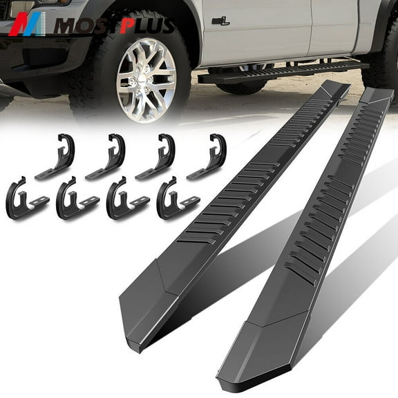 MOSTPLUS Running Boards Nerf Bars Side Steps for 2004-2014 Ford F-150 F150 Super Cab