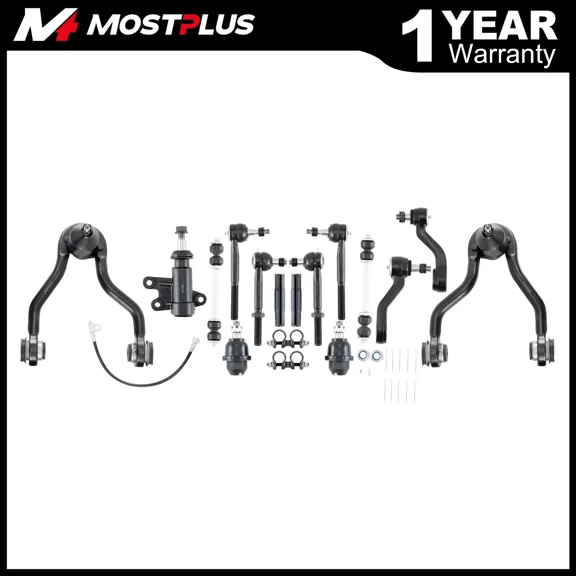 MOSTPLUS Set(15) Front Upper Control Arm w/Lower Ball Joints for Chevy Tahoe GMC Yukon