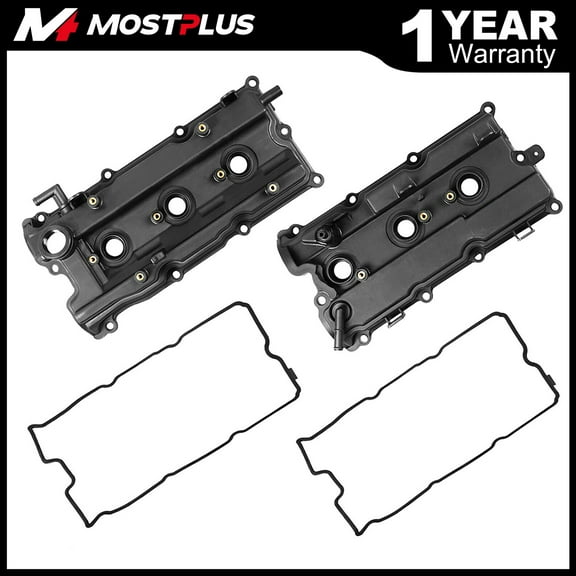 MOSTPLUS Set 2 Engine Valve Cover for 05-19 NISSAN Frontier Pathfinder Xterra NV1500 4.0L