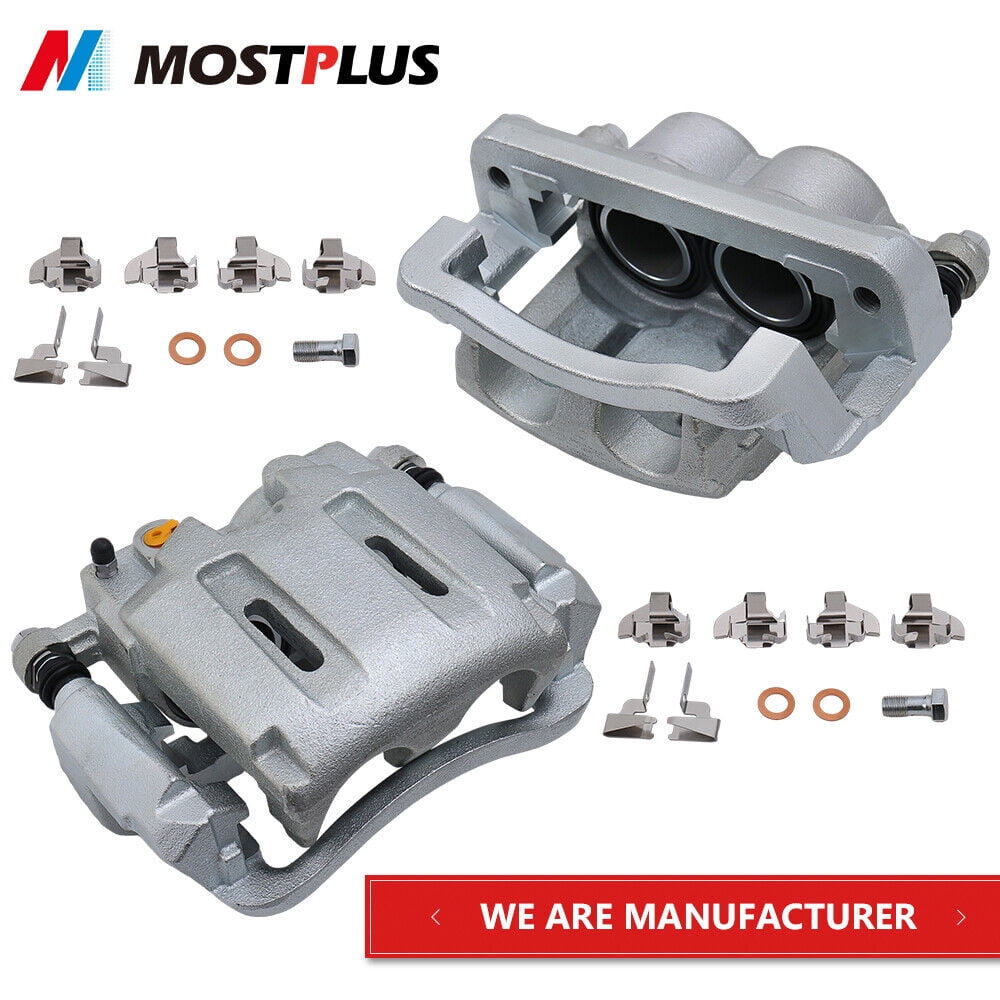 MOSTPLUS Set(2) Front Brake Calipers w/ Brackets for 2005-2012 Ford F-250 F-350 Super Duty