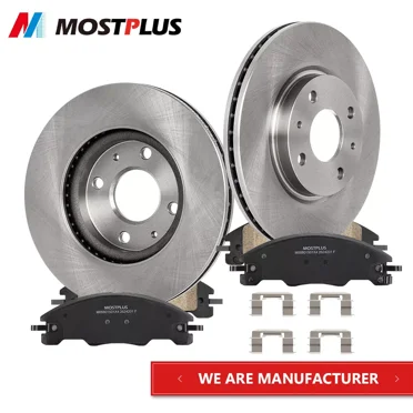 MOSTPLUS Set(2) Front Brake Disc Rotors Pads for 2009-2011 Focus SEL 2008-2011 Focus S SE