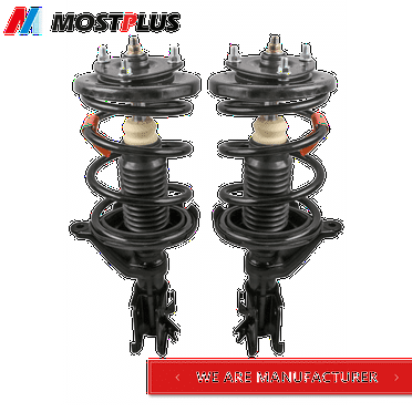 MOSTPLUS Set 2 Front Shock Struts Absorbers for 2001-2005 Honda Civic 2001-2003 Acura EL
