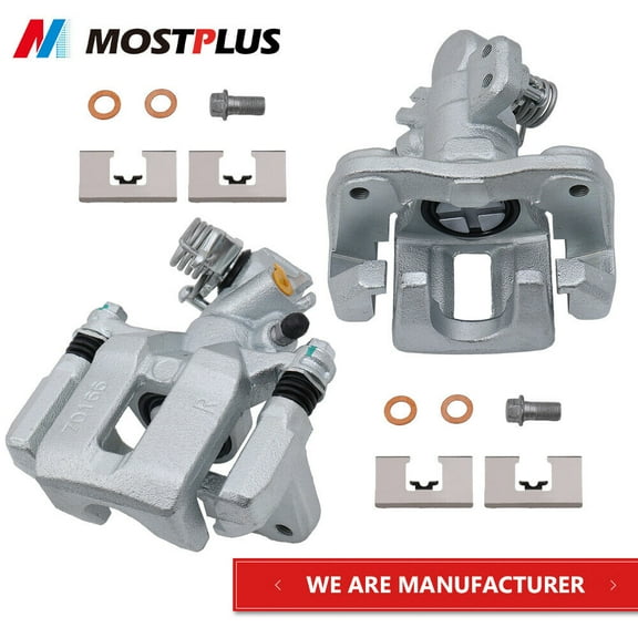MOSTPLUS Set(2) Rear Brake Calipers for 2006-2015 Honda Civic 2006-2011 CSX Sedan Coupe