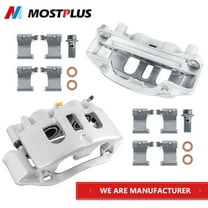 MOSTPLUS Set(2) Rear Brake Calipers w/ Bracket for 2011-2019 Chevy Silverado 2500 HD 6.6L