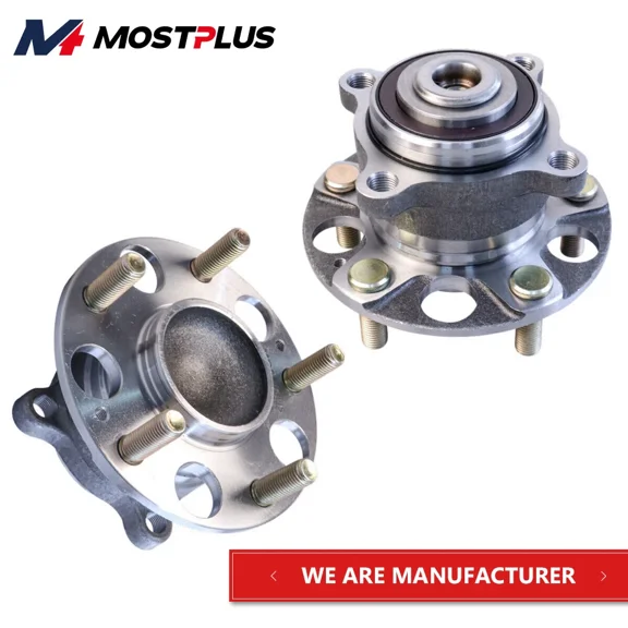 MOSTPLUS Set(2) Rear Wheel Hub Bearing Assembly for 08-12 Honda Accord 09-13 Acura TSX