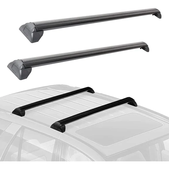 MOSTPLUS Set(2) Top Roof Rack Cross Bars Rail Luggage Cargo for 2002-2007 Saturn Vue
