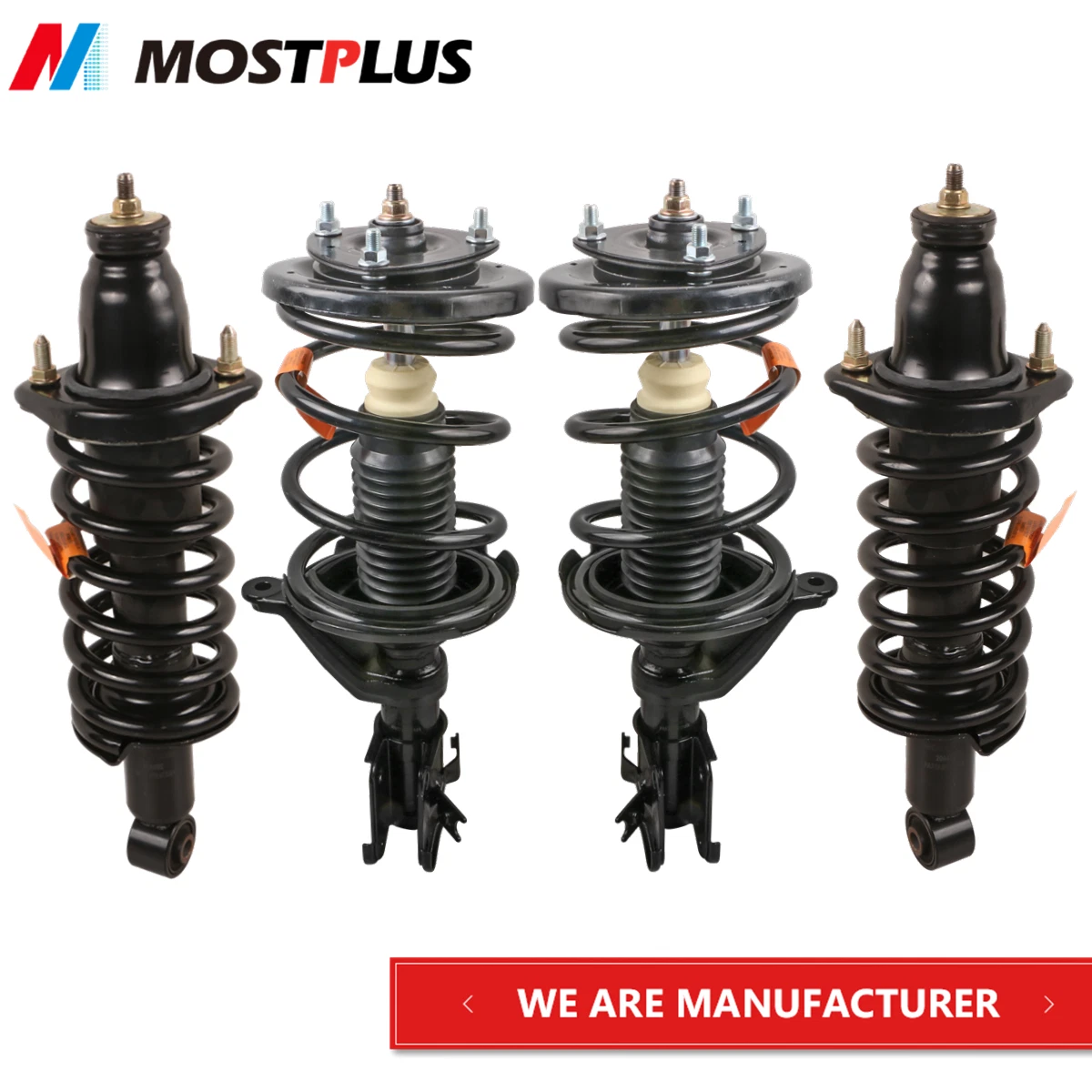 MOSTPLUS Set(4) Complete Shock Struts Assembly for 2001-2005 Honda Civic Front+Rear